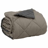 thumbnail of vidaXL Sommerdecke Hellgrau und Anthrazit 220 x 240 cm Mikrofaser