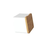 thumbnail of Boite à Pain avec Planche à Découper intégrée en Bambou et métal Blanc