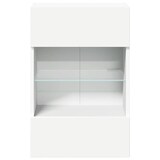 thumbnail of vidaXL TV-Wandschränke mit LED-Leuchten 2 Stk. Weiß 40x30x60,5 cm