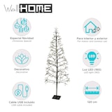 thumbnail of WellHome - Árbol de Navidad en forma de A con 9 Ramas y 160 Luces LED y una altura de 120cm