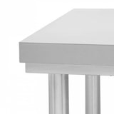 thumbnail of Professionele roestvrijstalen tafel 120x60 cm met geïntegreerde plank - Equipementpro