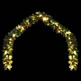 thumbnail of Weihnachtsgirlande Geschmückt mit Kugeln und LED-Lichtern 5 m