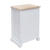 thumbnail of Kommode HWC-K87, Schubladenschrank Schrank, Holz Rattan 63x40x28cm ~ weiß, naturfarben