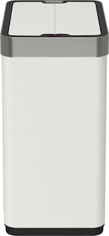 thumbnail of WellHome - Edelstahl-Abfalleimer mit Sensor-Automatik und Flügeldeckel, weiß, 50L - 41 x 26,5 x 53 cm