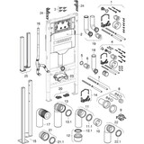 thumbnail of Geberit - Duofix - Wand-WC-Element Sigma 112 cm | UP-Spülkasten 12 cm für Trockenbau