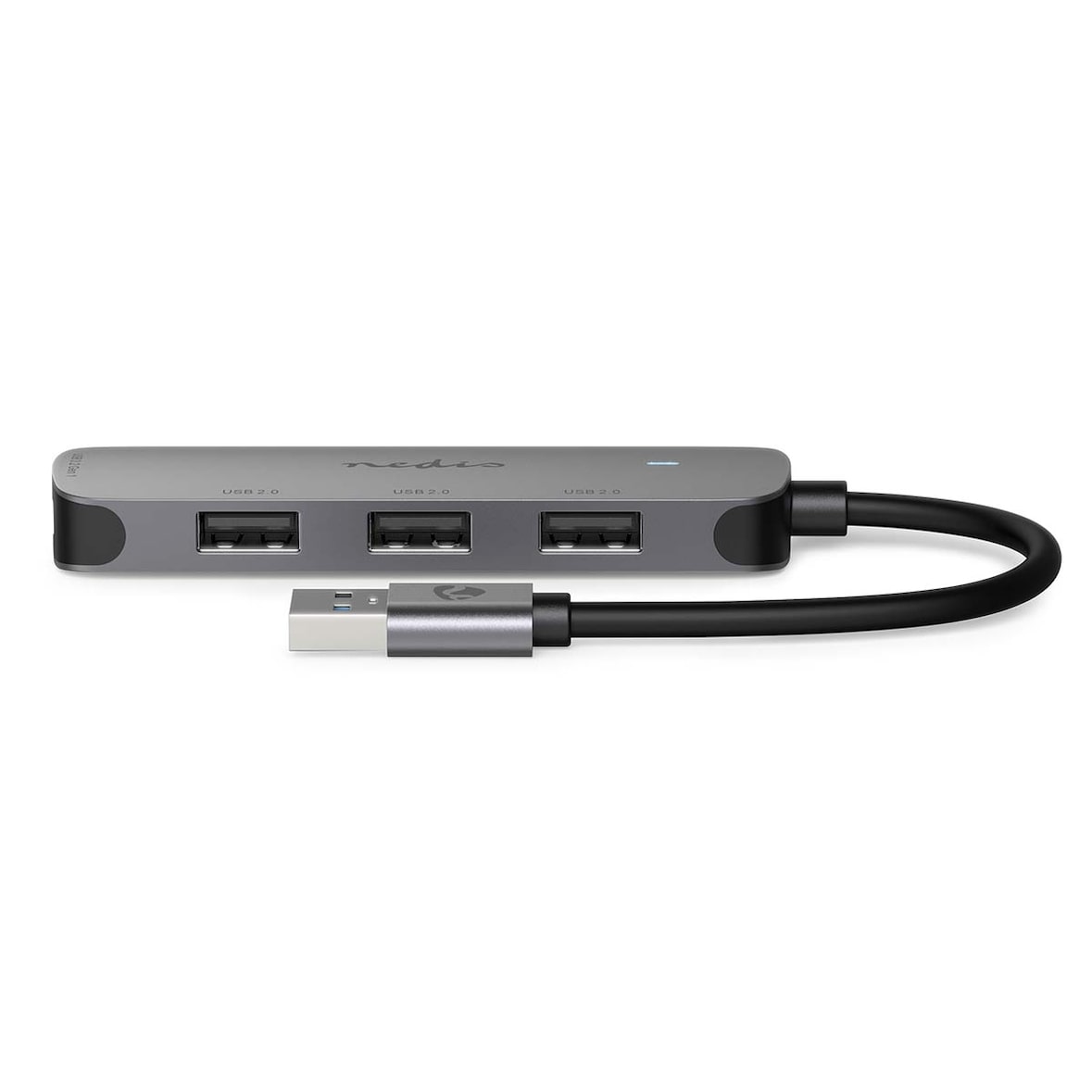 Nedis USB-Hub - USB-A Male - 4x USB A Female - 4-Port port(s) - USB 2.0 / USB 3.2 Gen 1 - Stromversorgung über USB