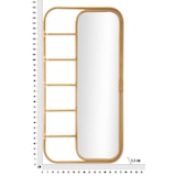 thumbnail of Specchio da pavimento in metallo marrone cm 77,5x3,3x151