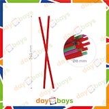 thumbnail of Daybays 120000 Stk. Mehrweg Strohhalme Ø8 mm 240 mm Bunt (Straight) aus PP