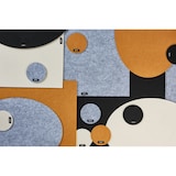 thumbnail of Set de table ovale - 6 pièces - Feutre recyclé noir