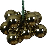 thumbnail of 144 Glaskugeln am Draht 2cm Weihnachtskugeln Spiegelbeeren glänzend - kleine Dekokugeln Christbaumschmuck Weihnachtsdeko Rosmarin