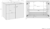 thumbnail of Waschtisch Bad-Unterschrank taupe optional mit oder ohne Füße in Eiche V-90.59-02WU
