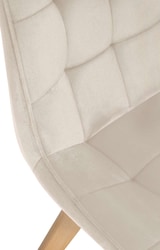 thumbnail of Stuhl Brook Samt creme