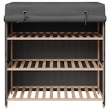 thumbnail of vidaXL Schuhschrank mit Abdeckung Grau 79 x 40 x 80 cm Stoff