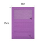 thumbnail of Exacompta 50101E 4x Packung mit 100 Fenstermappen mit Organisationsdruck aus Karton 120g Forever, für Format DIN A4 22x31cm - rosa