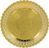 thumbnail of MONOUSO - Prato Naperon de Cartão Redondo Dourado 30 cm (5 Uds)