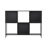 thumbnail of Oviala Metalen buffetkast met 3 deuren, 120 cm, zwart