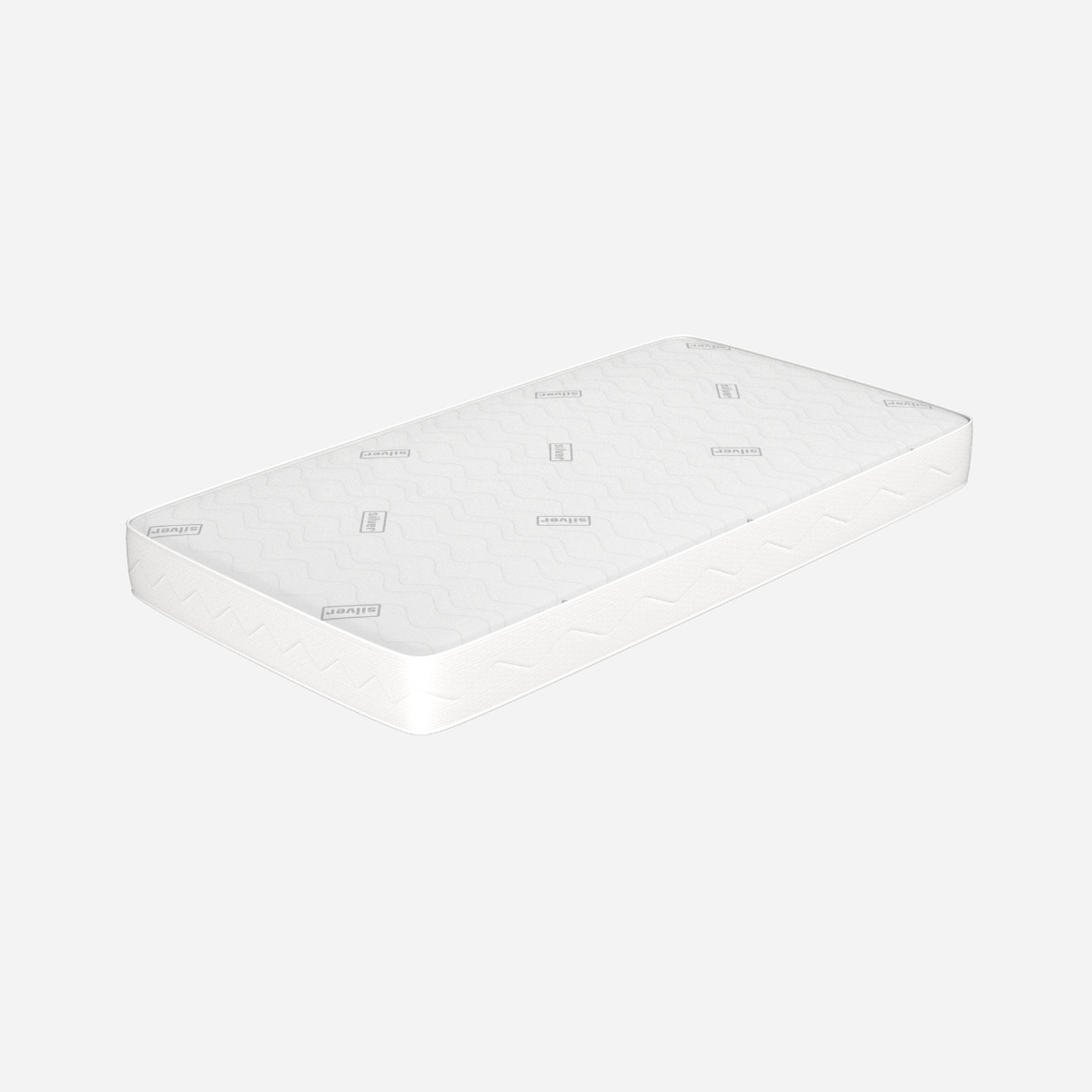 Colchon individual 90x190 Alto 16 cm - Revestimiento Silver, Espuma HR| Levante