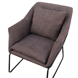 thumbnail of SVITA JOSIE Sessel gepolstert Beistellsessel braun Einzelcouch Relaxsessel Stoff