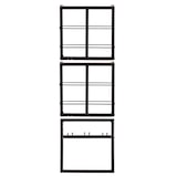 thumbnail of SIT Möbel Wandregal-Set | 3-teilig | Halterung für 4 Flaschen und 9 Gläser | Metall | Serie THIS & THAT | antikschwarz