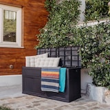 thumbnail of Cassapanca da giardino in resina 320 litri NERO 119 X 46 X 60 cm Protezione anti UV TOOMAX
