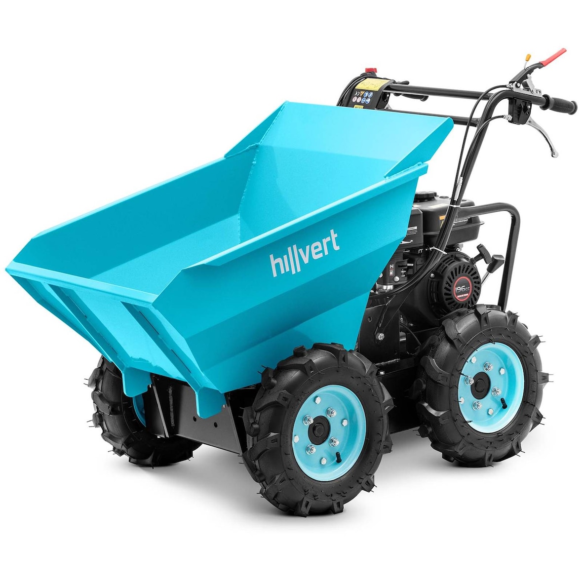 hillvert Carretilla con motor Dumper - 6.5 CV - 400 kg