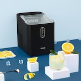 thumbnail of H.Koenig KUB14 Eiswürfelbereiter, 12kg in 24h, 2 Eiswürfelgrößen, Automatisch, Elektrisch, Kompakt, Tragbar, Leise 1L, Eiswürfelschaufel