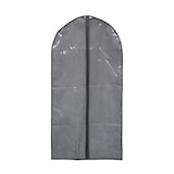 thumbnail of Relaxdays Kleidersack 6er Set, mit Reißverschluss, 135 x 60 cm, Vlies, Schutzhülle Anzug, Kleid, Hemd, grau/transparent