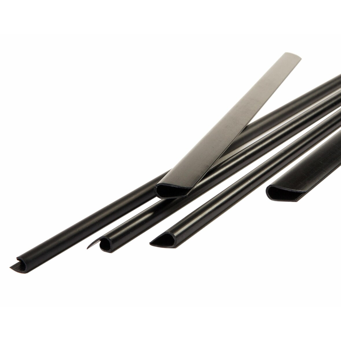 100x Klemmschienen für  3-25 Blatt schwarz DIN A4 3 mm