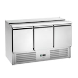 thumbnail of Positief geventileerde saladette 390 Liter 4 x GN 1/1 (D)150 mm, 3 deuren GN 1/1, chroomnikkelstaal, 320 W, 220 V - MONO