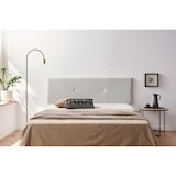 thumbnail of Testiera Imbottita ALMA Similpelle 115x50x5 cm - Grigio chiaro - Moonia