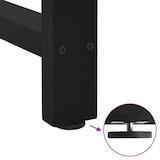 thumbnail of Pieds De Table Basse Noir 2 Pièces 60 X (42 43) Cm Acier