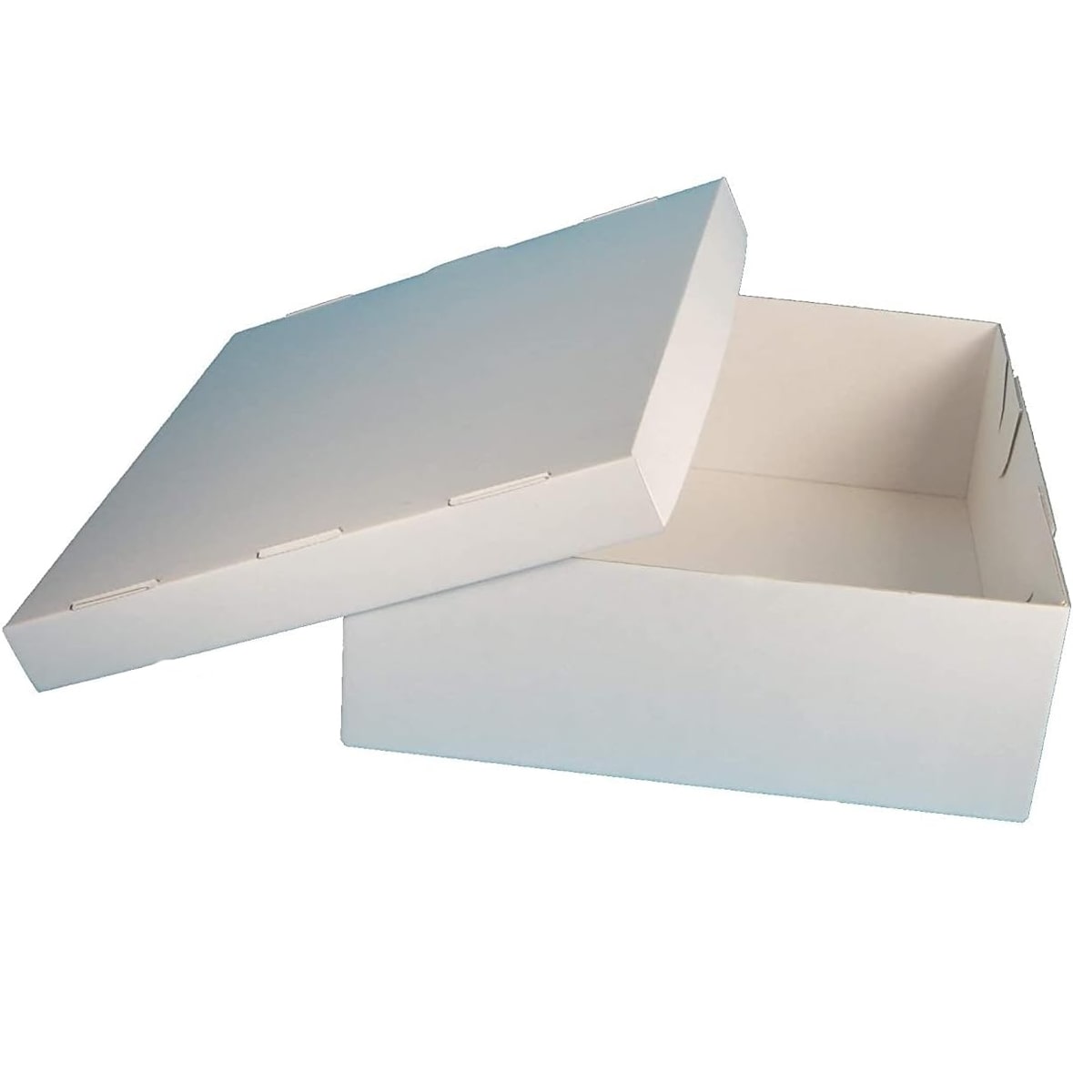 40 Tortenkartons 32x32x12cm weiß extrastark 2-teilig Unterteil + Deckel