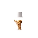 thumbnail of SalesFever Lampe de table  avec batterie LED | Cadre en bois flotté / abat-jour en métal | L 13 x P 13 x H 29 cm | Naturel – Blanc