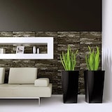 thumbnail of WellHome - Pack 3 Macetas Altas 11,4/26,6/49 Litros Urbi Square De Plastico En Color Antracita Con Deposito