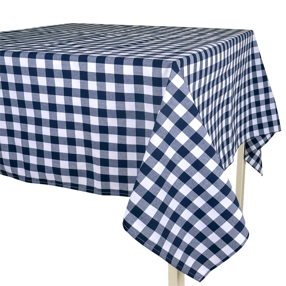 Pascuet manteleria Formigal 150x150cm 50% algodón 50% poliéster cuadros azules