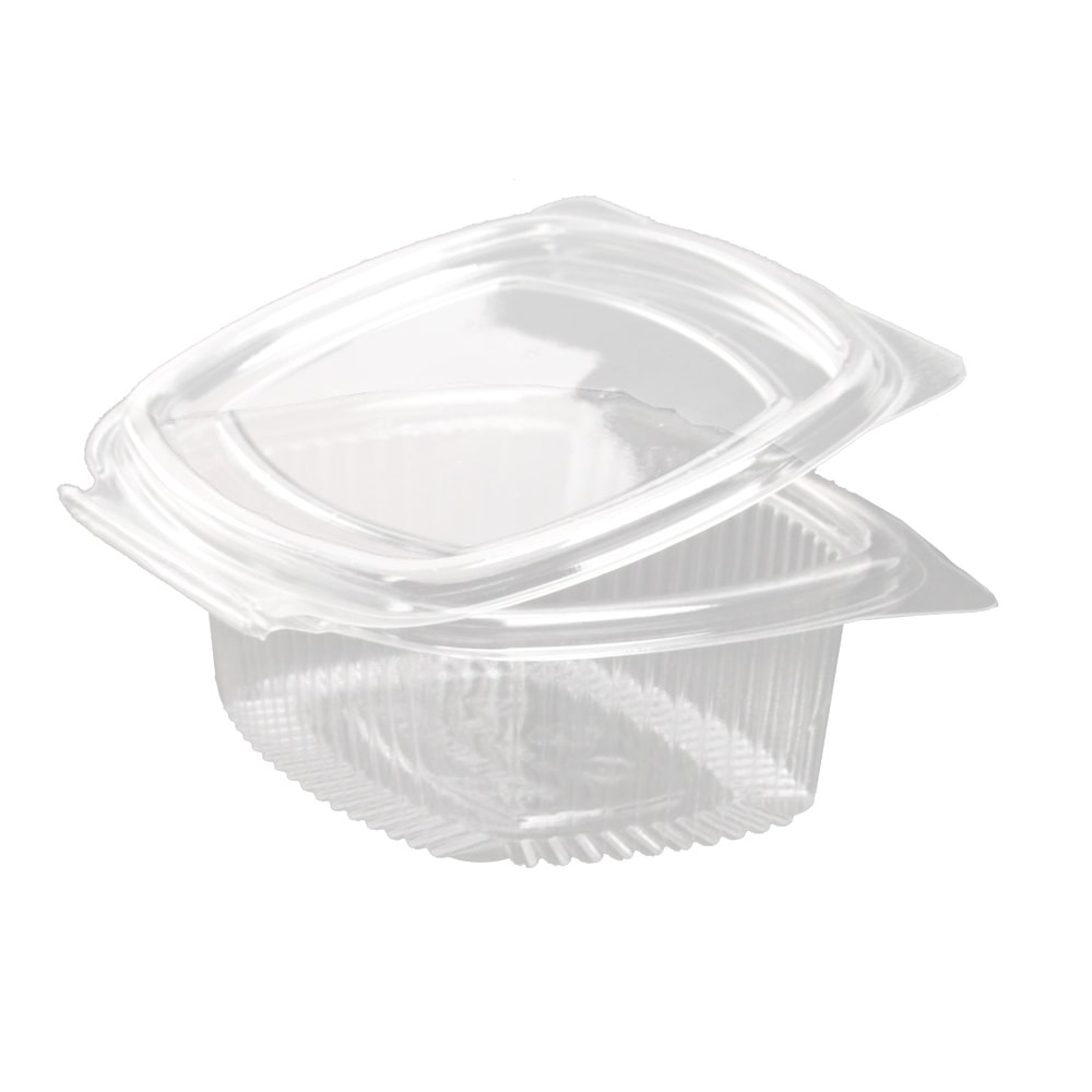 Nette 500 Verpackungsbecher 750ml mit Klappdeckel rPET oval