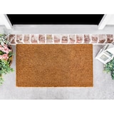 thumbnail of Türvorleger 100% Kokosmatte 60x40 - 100x80 cm rutschfest Fußabtreter Schmutzfangmatte natur Latex : 40 x 60 cm