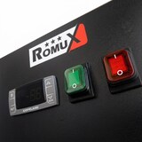 thumbnail of Romux® Gefrierschrank mit 1 Türen Glastüren 74 cm mit Umluftkühlung | Gastro Gefrierschrank aus Edelstahl mit 650 L Kapazität - 3 Einlegeböden 580 W