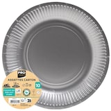 thumbnail of Pronappe 79311I 35x 10 runde Pappteller, 23 cm - Silber