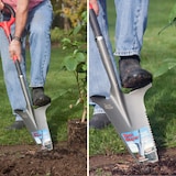 thumbnail of Radius Root Slayer Spaten, Wurzelspaten, ergonomisch, Mehrzweckschaufel, Schneidspitze, Klinge mit Zähnen zum Schneiden der Wurzeln, 113 cm, rot