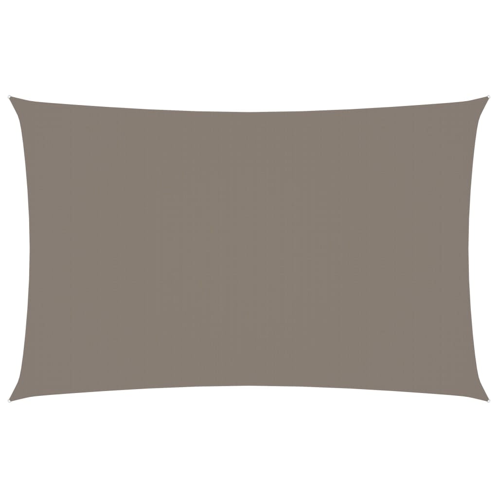 vidaXL Sonnensegel Oxford-Gewebe Rechteckig 5x8 m Taupe