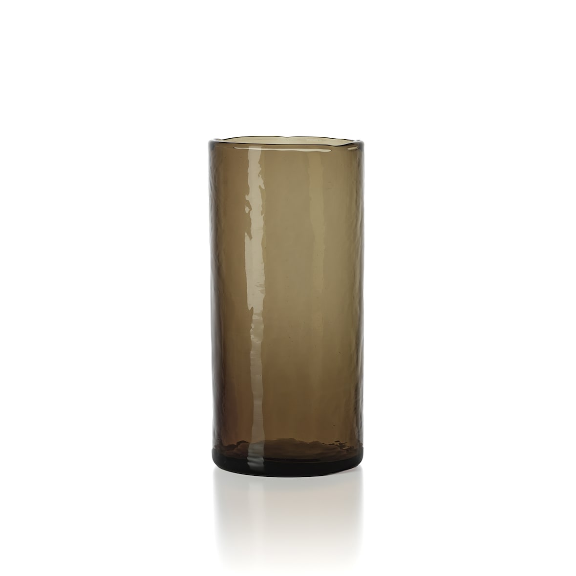 Bazar Bizar Longdrinkglas van glas 7.5x7.5x16 cm gerookt