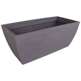 thumbnail of Rillen-Pflanztrog grau Pflanzkübel Blumentopf Pflanztopf Blumenkübel Übertopf Grau