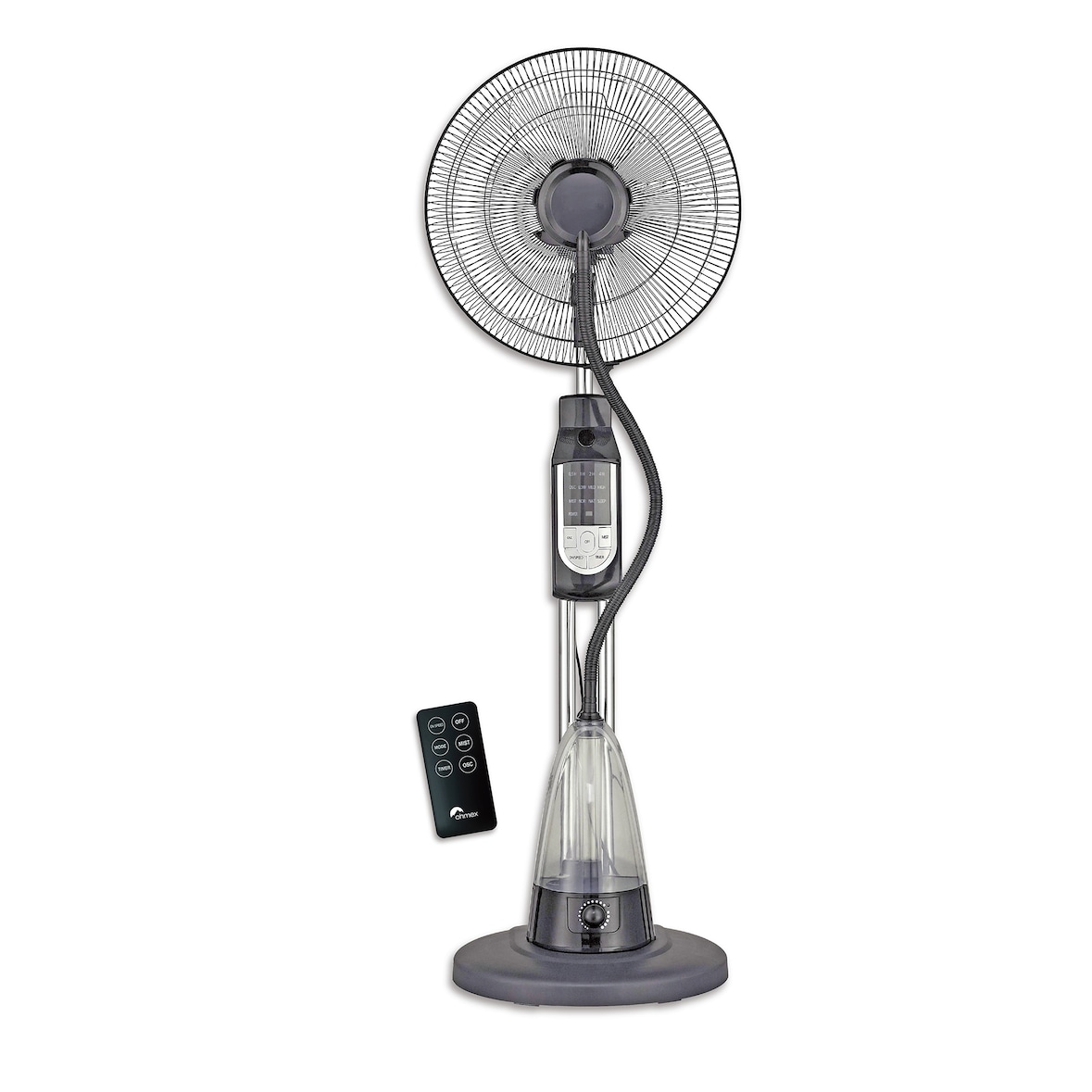 Ventilador de pie oscilante con nebulizador Ø40cm 70W 230VAC