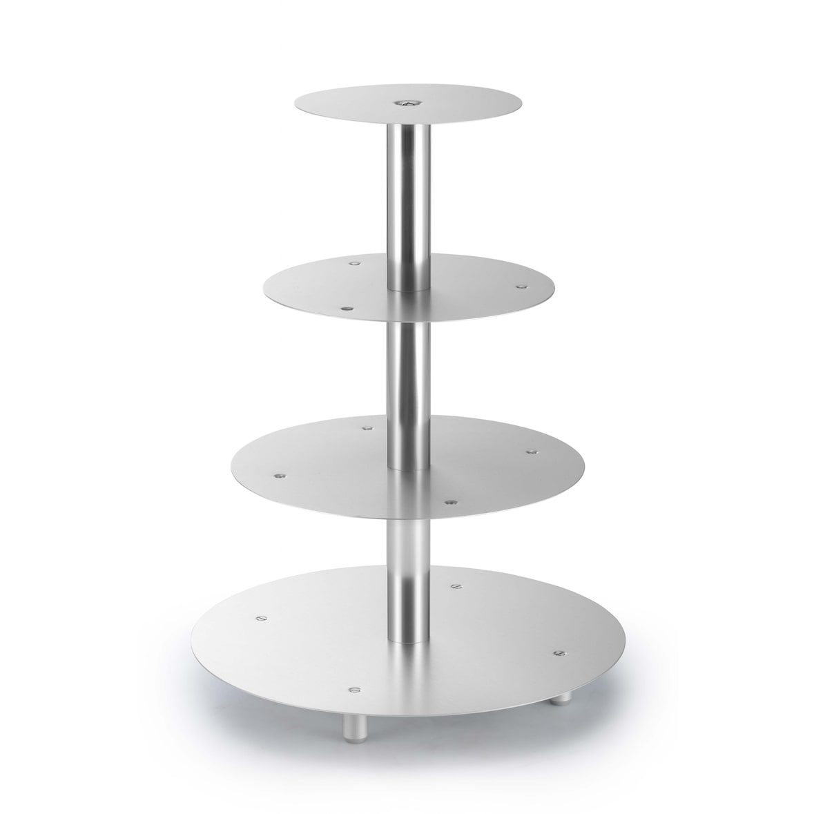 Alzata torta alluminio, Ø mm 40-32-26-20 H 55