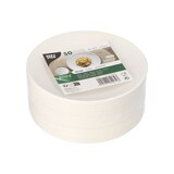 thumbnail of 600 Teller Zuckerrohr "pure" rund Ø 14,5 cm · 2 cm weiss "Cella"