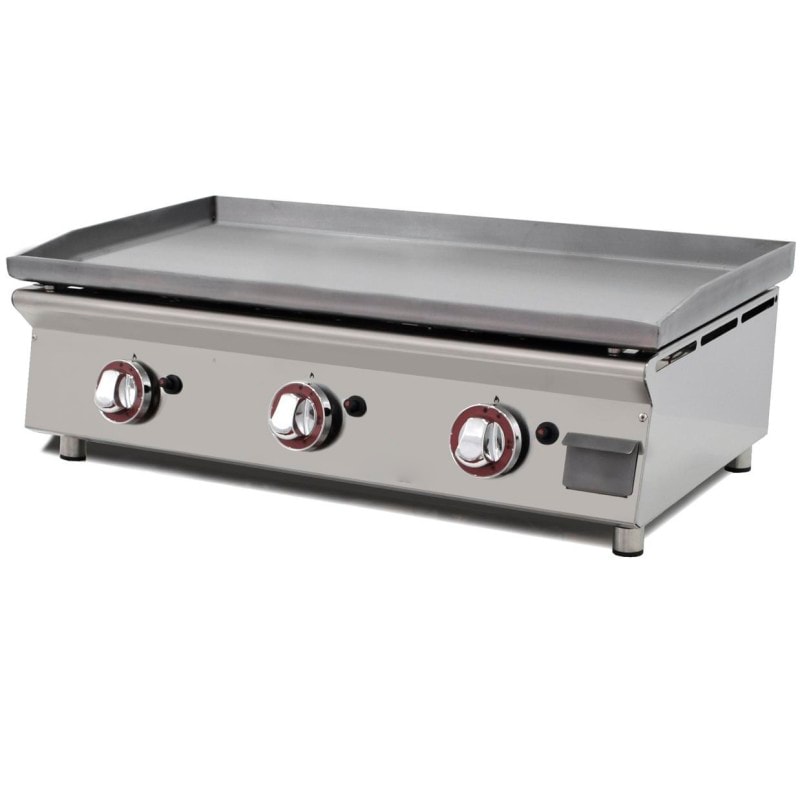 Chapa A Gás De 80cm Em Aço Laminado De 6mm