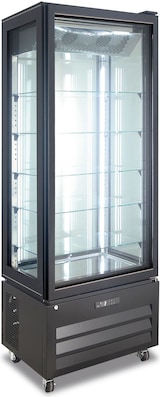 thumbnail of KLIMAITALIA Gefrier, kein Frostteig. 4 LEDs. Abtau auto. Thermo digital. T° -21°C/-18°C. Dim. 65x65x195 cm groß. VICTORIA65NFNBLACK
