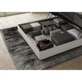 thumbnail of Letto contenitore imbottito 200x200  similpelle bianco Appia