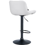 thumbnail of Banco de bar em couro sintético Vonore branco/preto